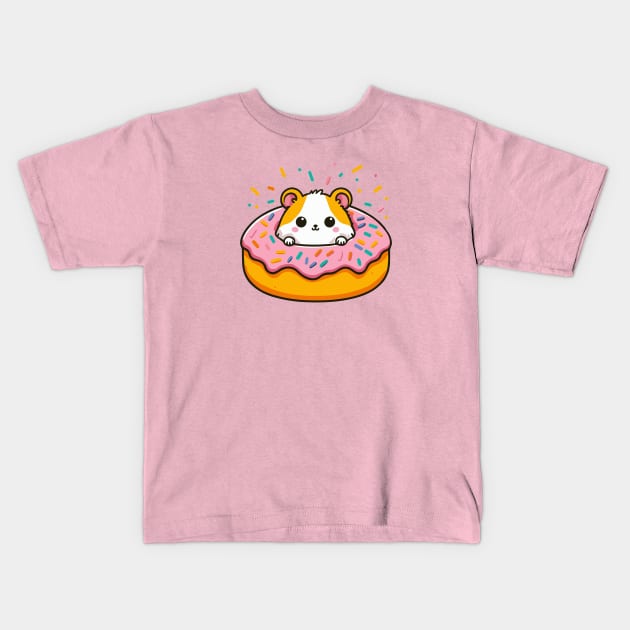 Hamster donut Kids T-Shirt by Elysian wear